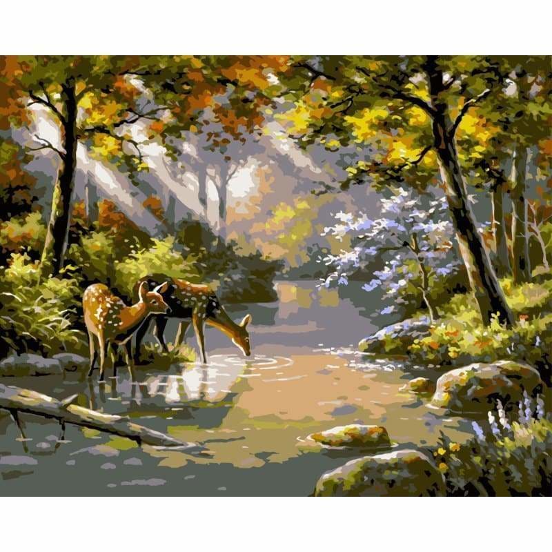 Diy Paint By Numbers Kits WM-242 ZXAN1862 - NEEDLEWORK KITS