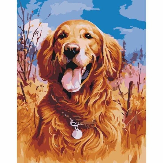 Dog Diy Paint By Numbers Kits PBN52132 - NEEDLEWORK KITS