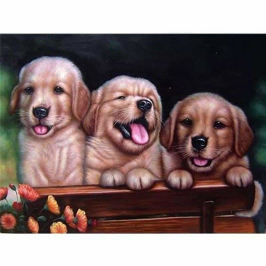 Dog Diy Paint By Numbers Kits PBN54144 - NEEDLEWORK KITS