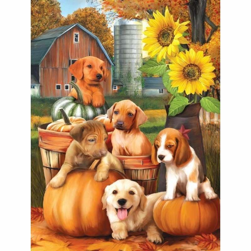 Dog Diy Paint By Numbers Kits PBN94146 - NEEDLEWORK KITS