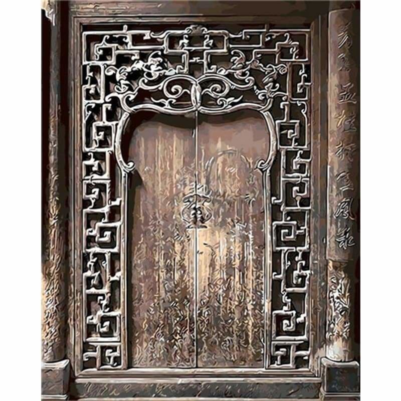 Door Diy Paint By Numbers Kits PBN94712 - NEEDLEWORK KITS