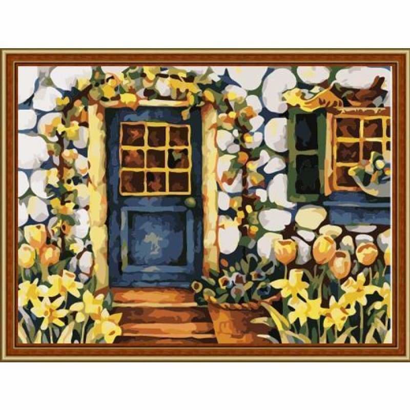 Door Diy Paint By Numbers Kits ZXE107 - NEEDLEWORK KITS