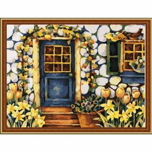 Door Diy Paint By Numbers Kits ZXE107 - NEEDLEWORK KITS