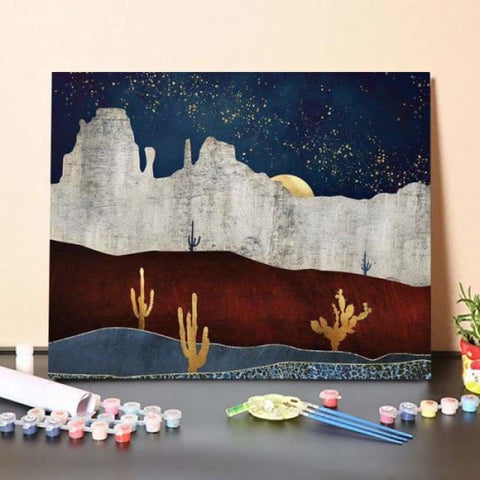 ferdasecPaint By Numbers Kit – Moonlit Desert