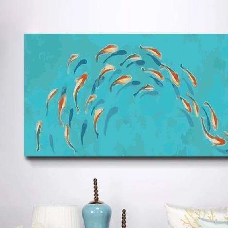 Fish Diy Paint By Numbers Kits PBN95889 - NEEDLEWORK KITS