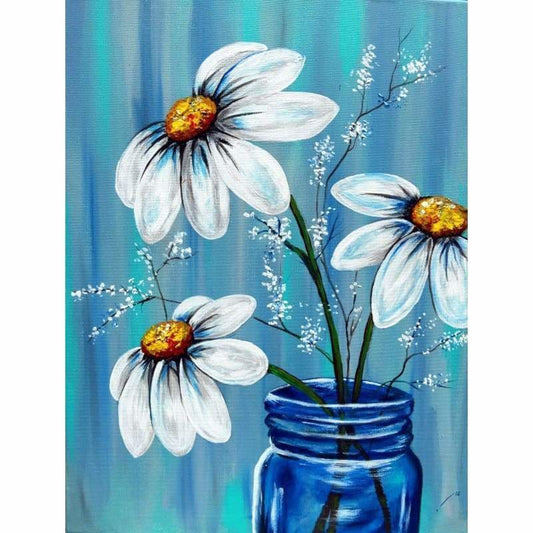 Flower Diy Paint By Numbers Kits PBN97374 - NEEDLEWORK KITS