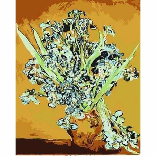 Flower Diy Paint By Numbers Kits ZXB128 - NEEDLEWORK KITS