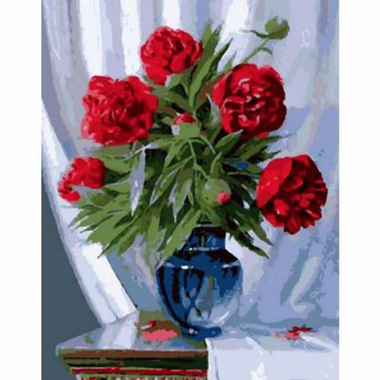Flower Diy Paint By Numbers Kits ZXQ1628 - NEEDLEWORK KITS