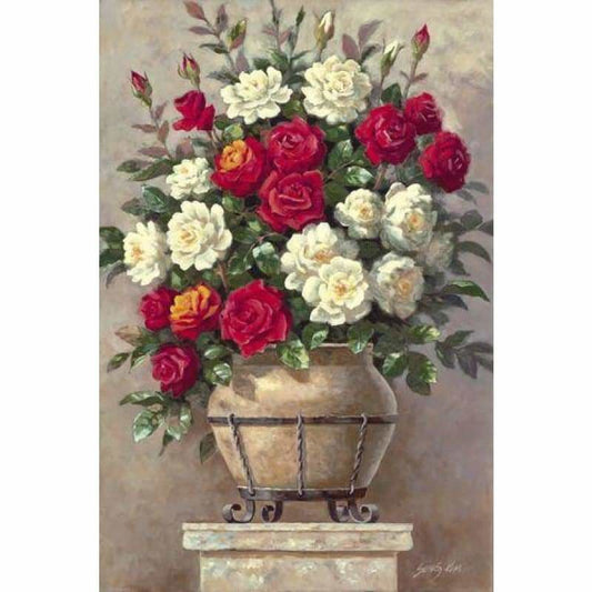 Flower Diy Paint By Numbers Kits ZXQ3233 - NEEDLEWORK KITS