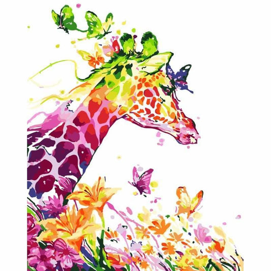 Giraffe Diy Paint By Numbers Kits WM-909 - NEEDLEWORK KITS