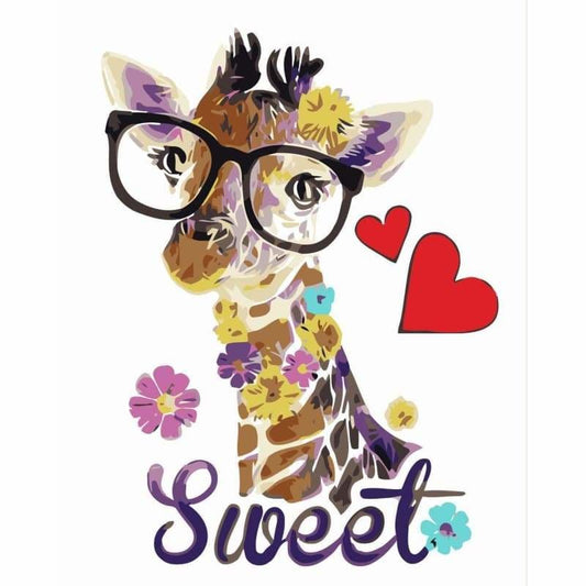 Giraffe Diy Paint By Numbers Kits YM-4050-268 - NEEDLEWORK KITS