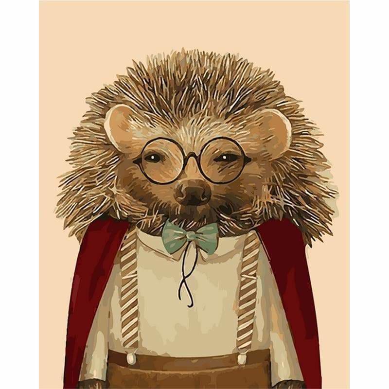 Hedgehog Diy Paint By Numbers Kits PBN30135 - NEEDLEWORK KITS