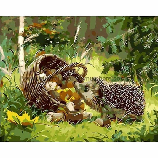 Hedgehog Paint By Numbers Kits VM90967 - NEEDLEWORK KITS