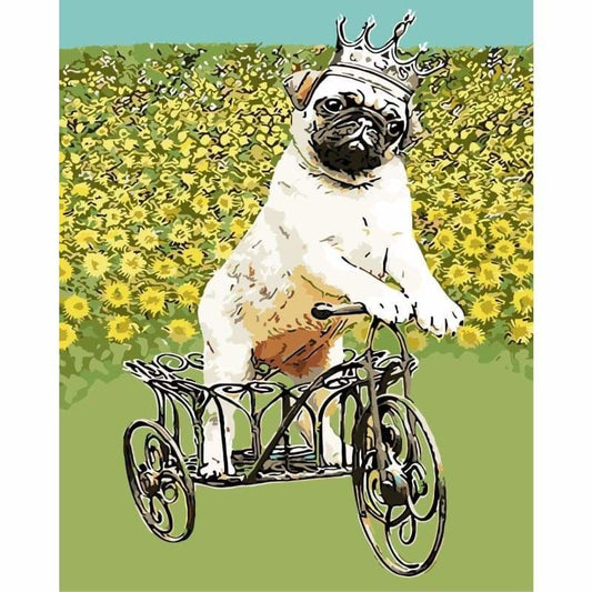 King Dog Diy Paint By Numbers Kits WM-528 - NEEDLEWORK KITS