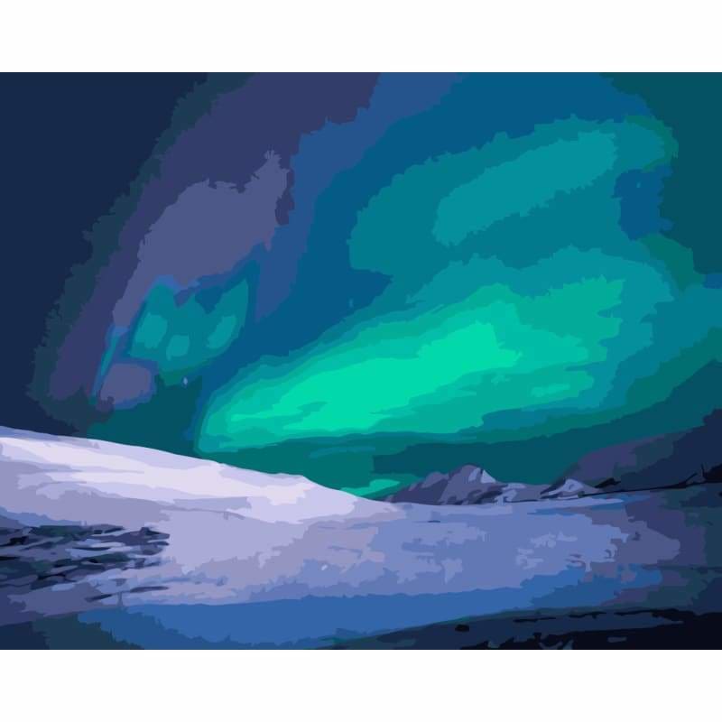 Landscape Aurora Diy Paint By Numbers Kits WM-1351 - NEEDLEWORK KITS