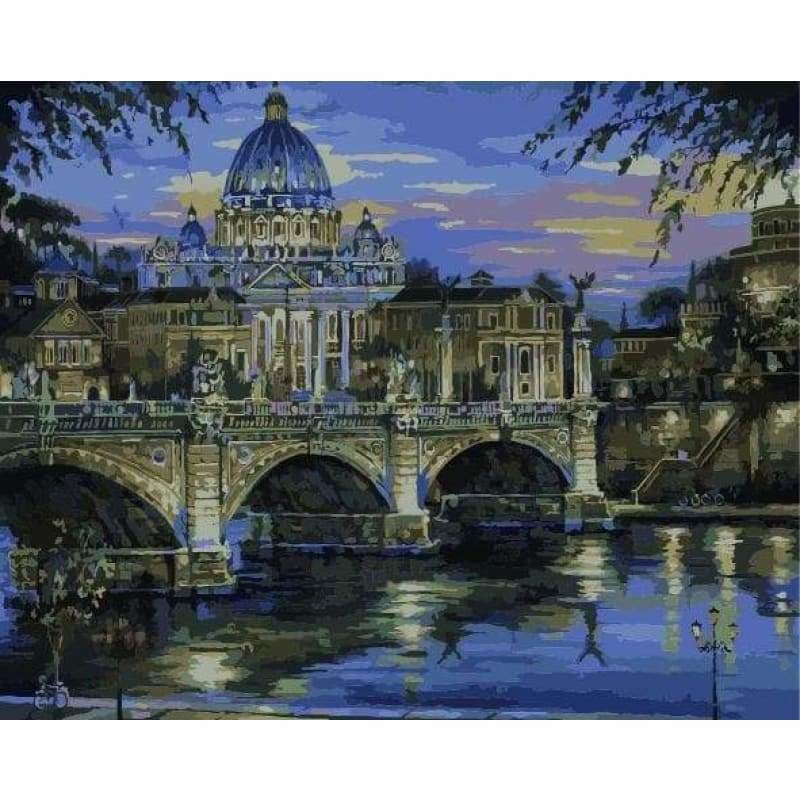 Landscape City Diy Paint By Numbers Kits ZXE420-26 - NEEDLEWORK KITS