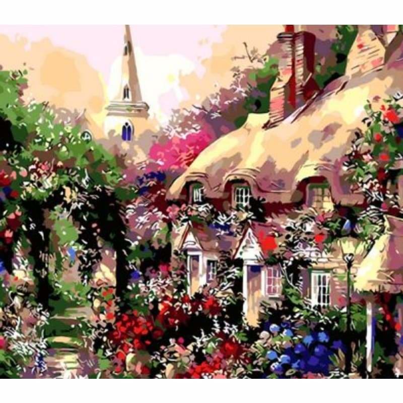 Landscape Cottage Diy Paint By Numbers Kits ZXQ104 - NEEDLEWORK KITS