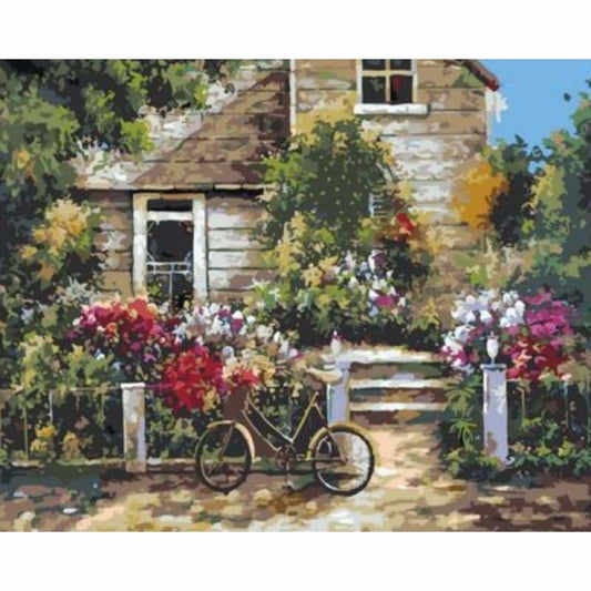 Landscape Cottage Diy Paint By Numbers Kits ZXQ1679-28 - NEEDLEWORK KITS