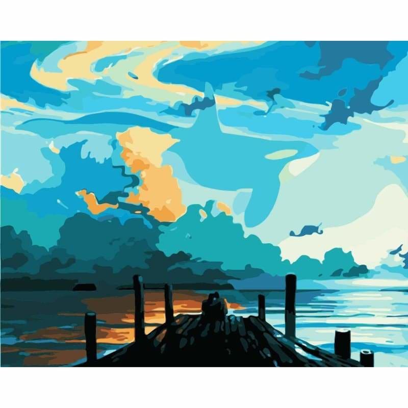 Landscape Diy Paint By Numbers Kits WM-028 - NEEDLEWORK KITS