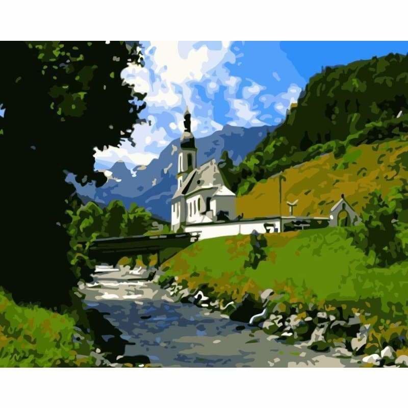 Landscape Diy Paint By Numbers Kits WM-1745 - NEEDLEWORK KITS