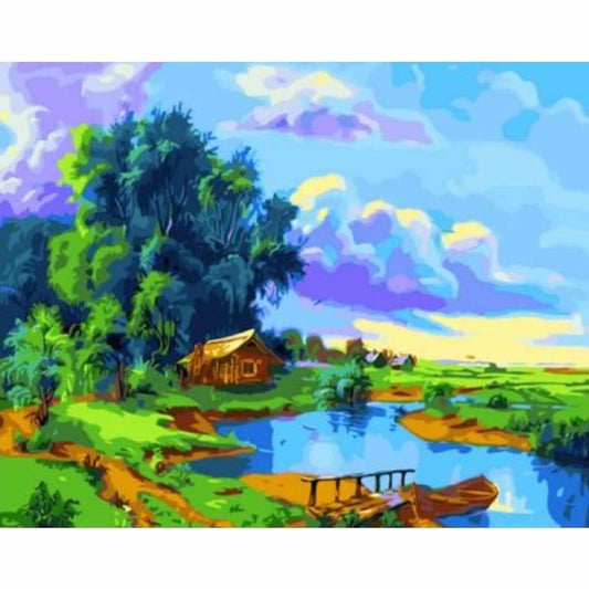 Landscape Diy Paint By Numbers Kits ZXQ1227-28 - NEEDLEWORK KITS