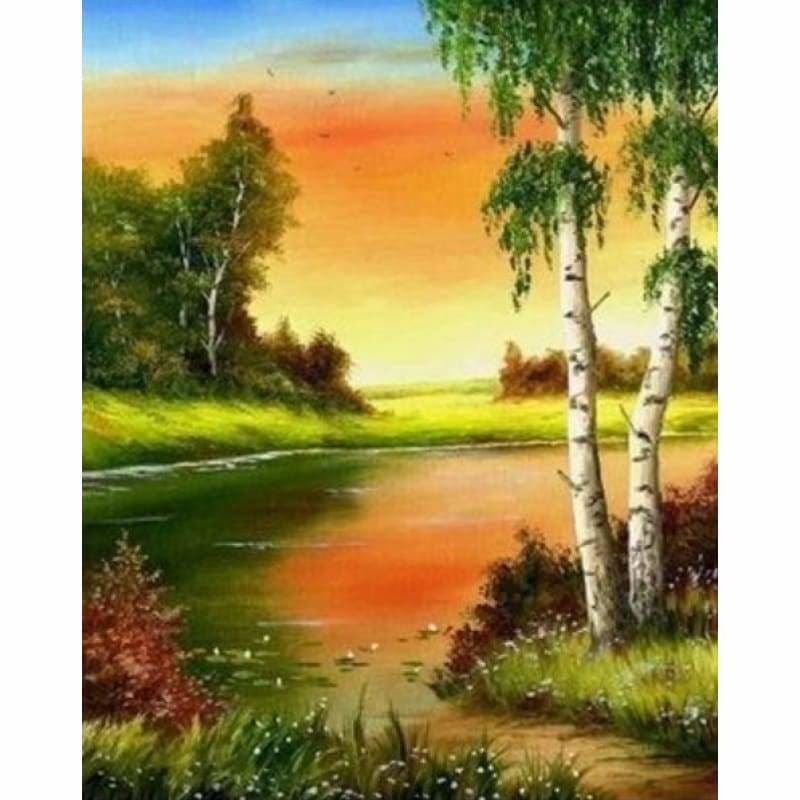 Landscape Diy Paint By Numbers Kits ZXQ2372-19 - NEEDLEWORK KITS