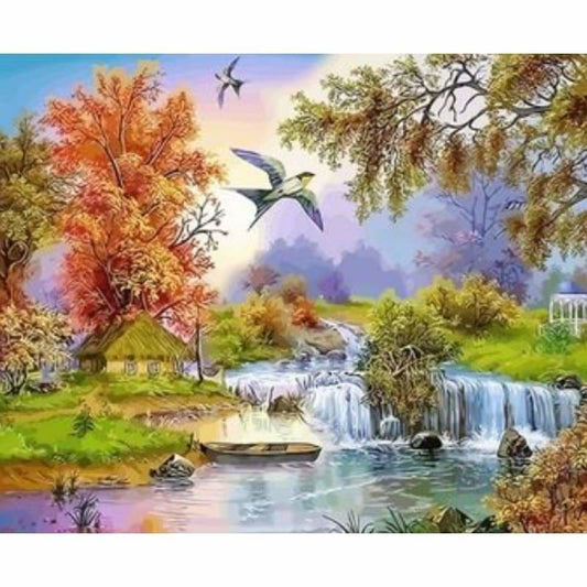 Landscape Diy Paint By Numbers Kits ZXQ2716 - NEEDLEWORK KITS