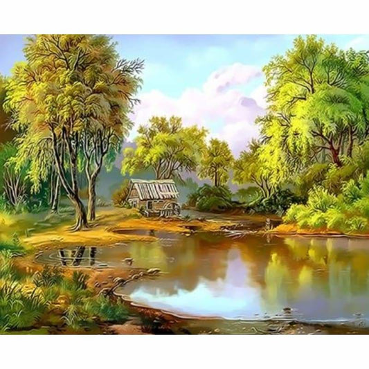 Landscape Diy Paint By Numbers Kits ZXQ3127 - NEEDLEWORK KITS