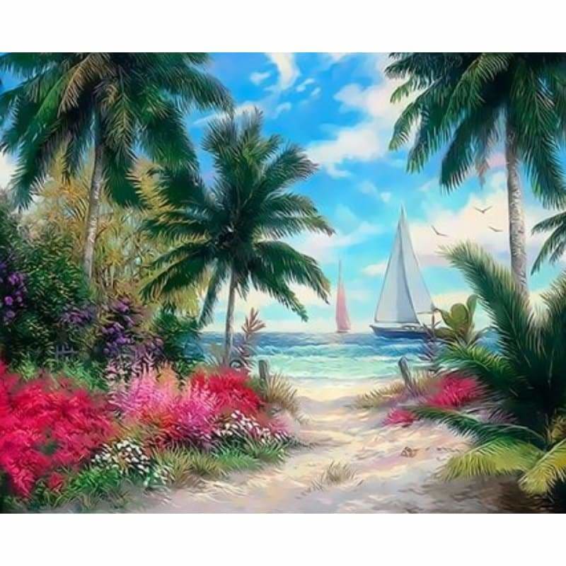 Landscape Diy Paint By Numbers Kits ZXQ3280 - NEEDLEWORK KITS
