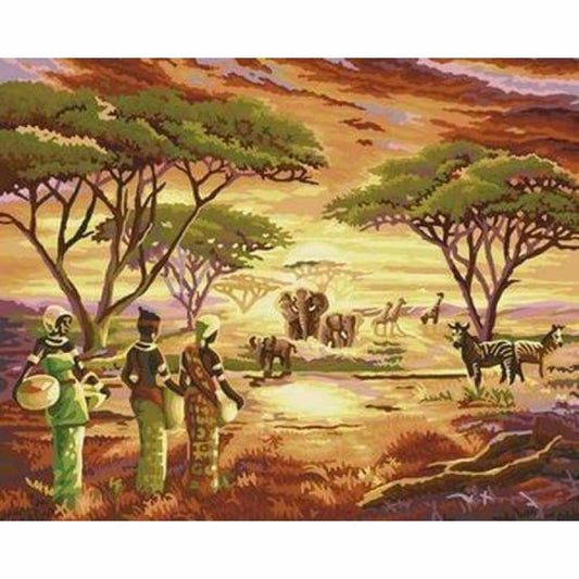 Landscape Diy Paint By Numbers Kits ZXQ3694 - NEEDLEWORK KITS