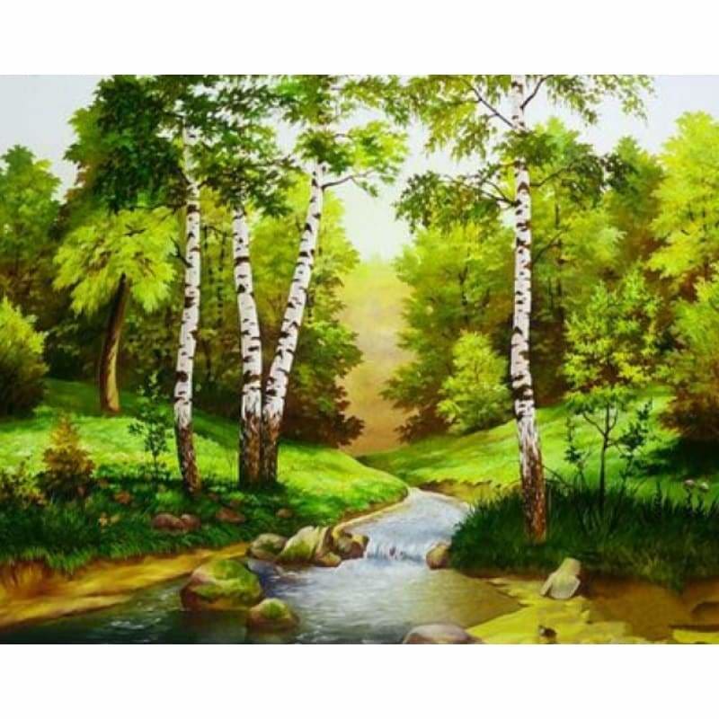 Landscape Forest Diy Paint By Numbers Kits ZXQ2255 - NEEDLEWORK KITS