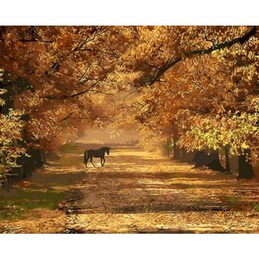 Landscape Forest Diy Paint By Numbers Kits ZXQ401 - NEEDLEWORK KITS