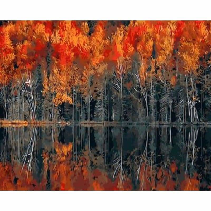 Landscape Forest Diy Paint By Numbers Kits ZXQ407 - NEEDLEWORK KITS