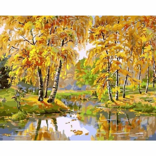 Landscape Forest Diy Paint By Numbers SY-4050-040 - NEEDLEWORK KITS