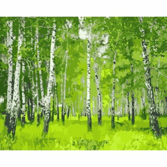 Landscape Forest Diy Paint By Numbers WM-079 - NEEDLEWORK KITS