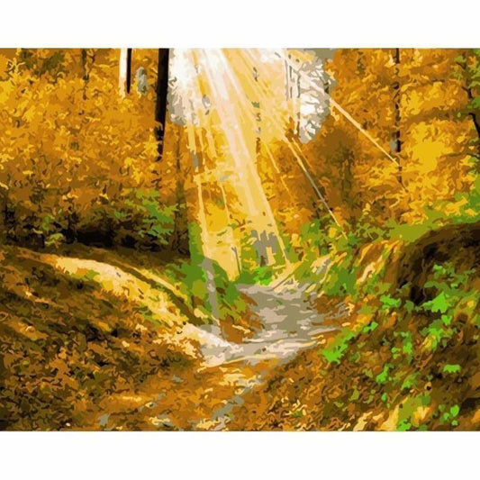 Landscape Forest Diy Paint By Numbers WM-1623 - NEEDLEWORK KITS