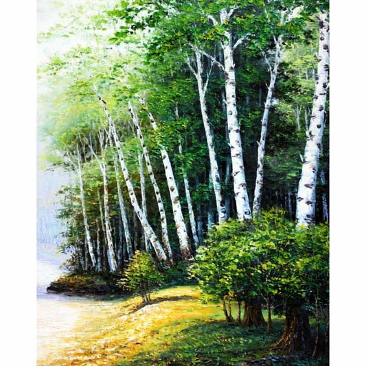 Landscape Forest Diy Paint By Numbers WM-252 - NEEDLEWORK KITS