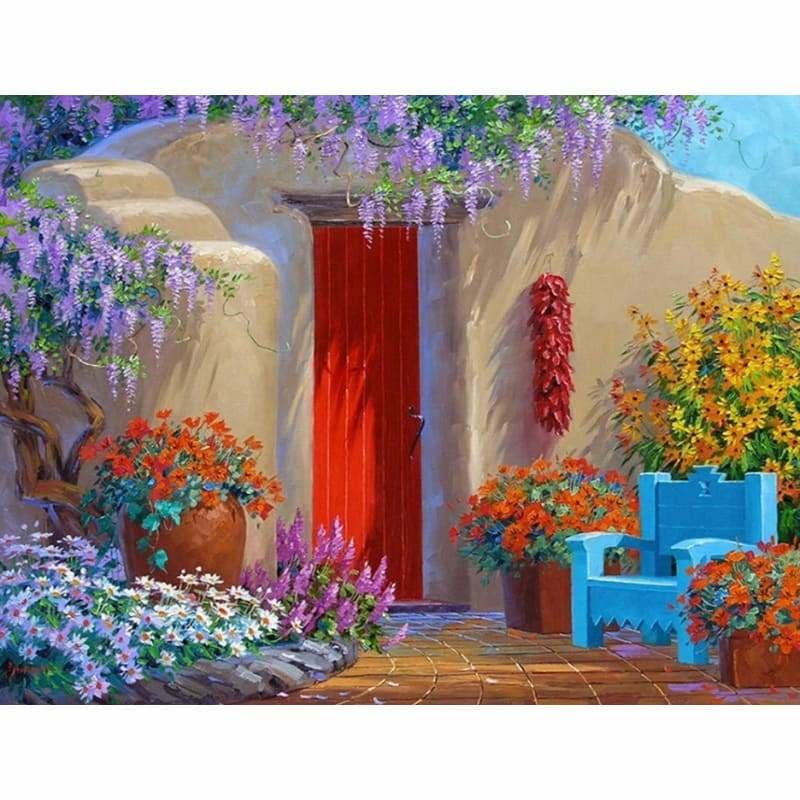 Landscape Garden Diy Paint By Numbers Kits PBN90598 - NEEDLEWORK KITS