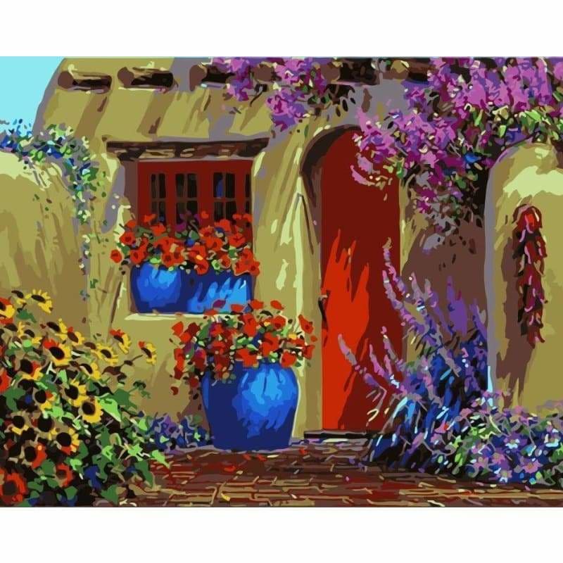 Landscape Garden Diy Paint By Numbers Kits WM-358 - NEEDLEWORK KITS