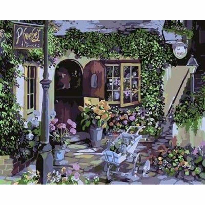 Landscape Garden Diy Paint By Numbers Kits ZXB75-28 - NEEDLEWORK KITS