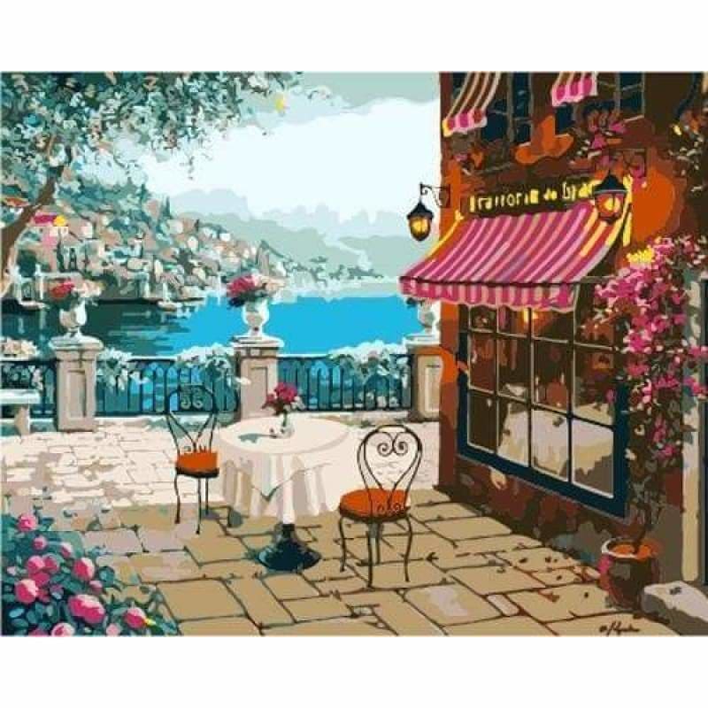 Landscape Garden Diy Paint By Numbers Kits ZXB989 - NEEDLEWORK KITS