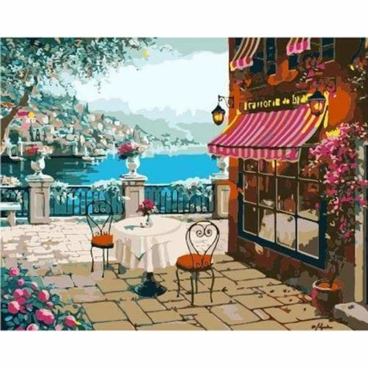 Landscape Garden Diy Paint By Numbers Kits ZXB989 - NEEDLEWORK KITS