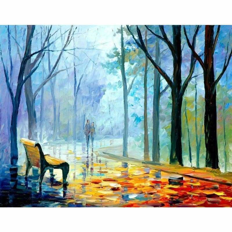 Landscape Street Diy Paint By Numbers Kits PBN93031 - NEEDLEWORK KITS