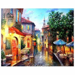 Landscape Town Diy Paint By Numbers Kits VM91360 - NEEDLEWORK KITS