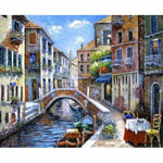 Landscape Town Diy Paint By Numbers Kits ZXQ2888-22 - NEEDLEWORK KITS