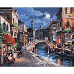 Landscape Town Paint By Numbers Kits WM-1085 ZXZ-082 - NEEDLEWORK KITS