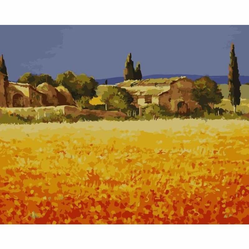 Landscape Village Diy Paint By Numbers Kits WM-1386 - NEEDLEWORK KITS