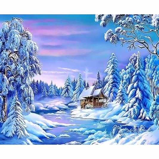 Landscape Village Paint By Numbers Kits ZXQ3135 - NEEDLEWORK KITS