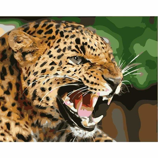 Leopard Diy Paint By Numbers Kits WM-1699 - NEEDLEWORK KITS