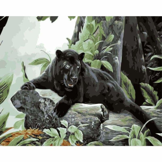 Leopard Diy Paint By Numbers Kits WM-569 - NEEDLEWORK KITS